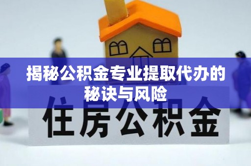 桃江揭秘公积金专业提取代办的秘诀与风险