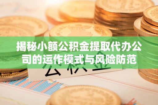 桃江揭秘小额公积金提取代办公司的运作模式与风险防范