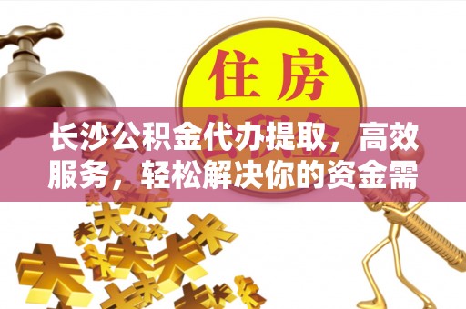桃江长沙公积金代办提取，高效服务，轻松解决你的资金需求