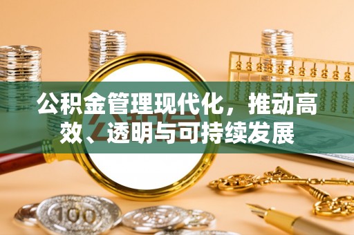 桃江公积金管理现代化，推动高效、透明与可持续发展