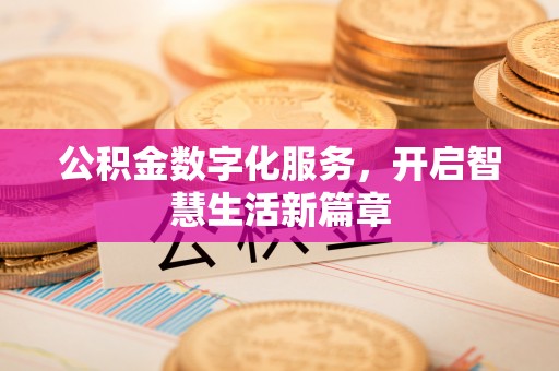 桃江公积金数字化服务，开启智慧生活新篇章