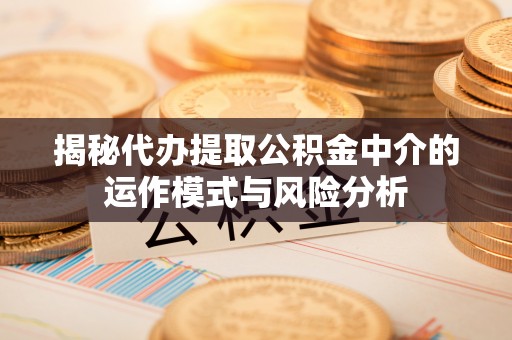桃江揭秘代办提取公积金中介的运作模式与风险分析