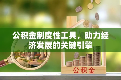 桃江公积金制度性工具，助力经济发展的关键引擎