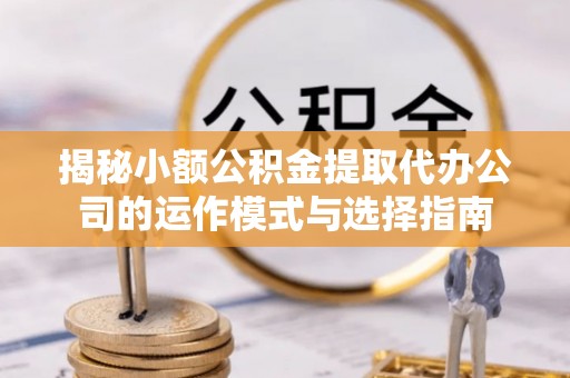 桃江揭秘小额公积金提取代办公司的运作模式与选择指南