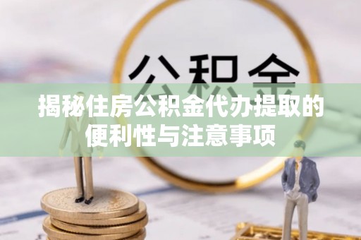 桃江揭秘住房公积金代办提取的便利性与注意事项