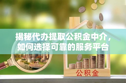 桃江揭秘代办提取公积金中介，如何选择可靠的服务平台