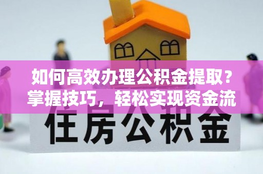 桃江如何高效办理公积金提取？掌握技巧，轻松实现资金流动