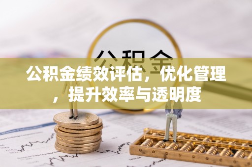 桃江公积金绩效评估，优化管理，提升效率与透明度
