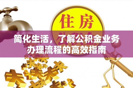 桃江简化生活，了解公积金业务办理流程的高效指南