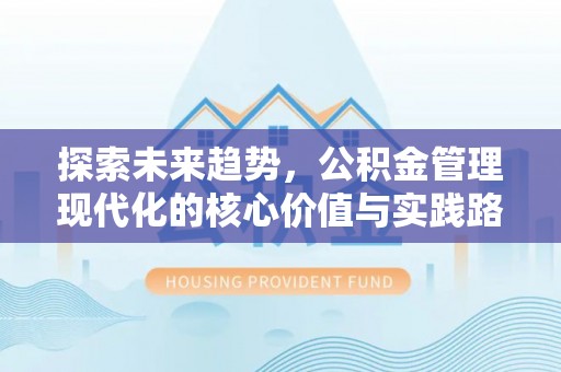 桃江探索未来趋势，公积金管理现代化的核心价值与实践路径