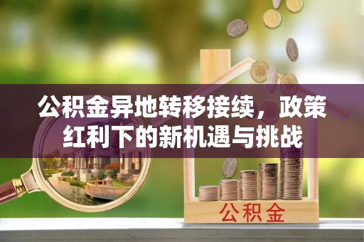 桃江公积金异地转移接续，政策红利下的新机遇与挑战