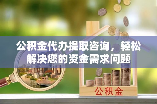 桃江公积金代办提取咨询，轻松解决您的资金需求问题