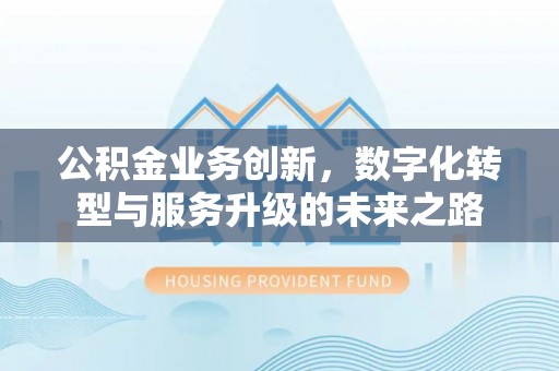 桃江公积金业务创新，数字化转型与服务升级的未来之路