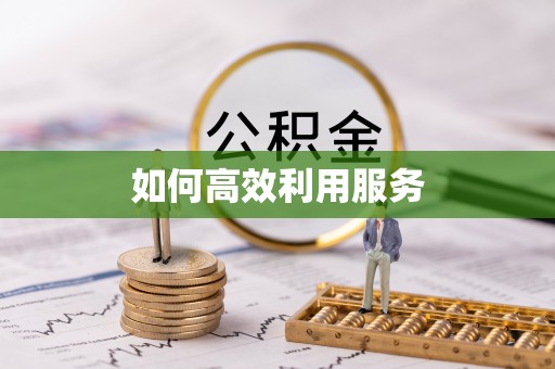桃江如何高效利用服务