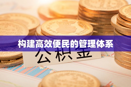 桃江构建高效便民的管理体系