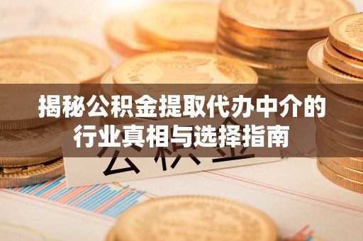 桃江揭秘公积金提取代办中介的行业真相与选择指南