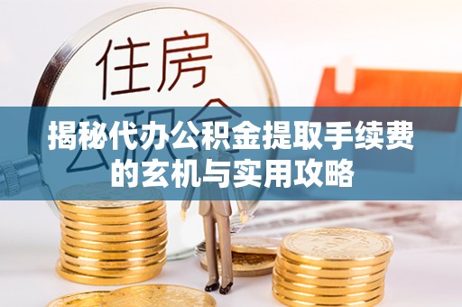 桃江揭秘代办公积金提取手续费的玄机与实用攻略