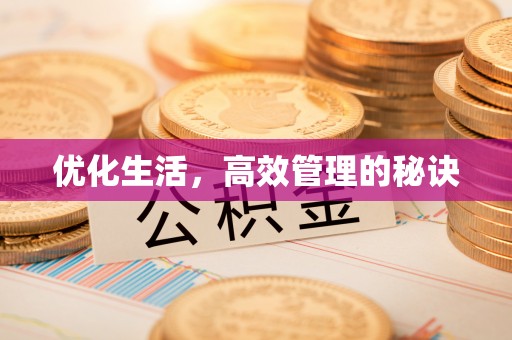 桃江优化生活，高效管理的秘诀