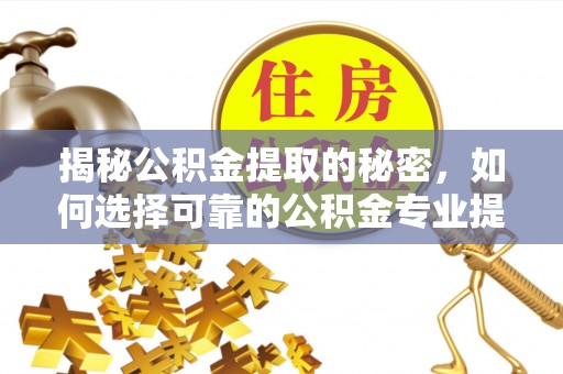 桃江揭秘公积金提取的秘密，如何选择可靠的公积金专业提取代办服务