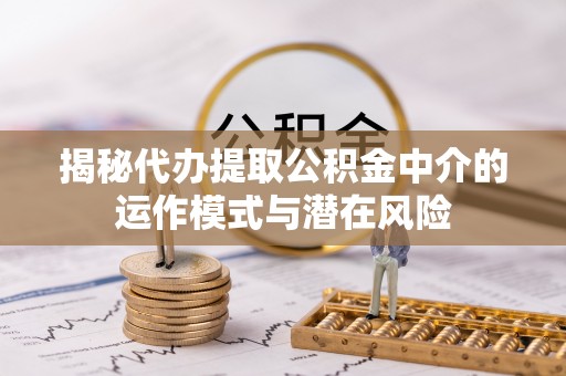 桃江揭秘代办提取公积金中介的运作模式与潜在风险