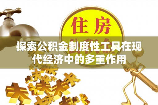 桃江探索公积金制度性工具在现代经济中的多重作用