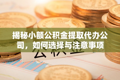桃江揭秘小额公积金提取代办公司，如何选择与注意事项