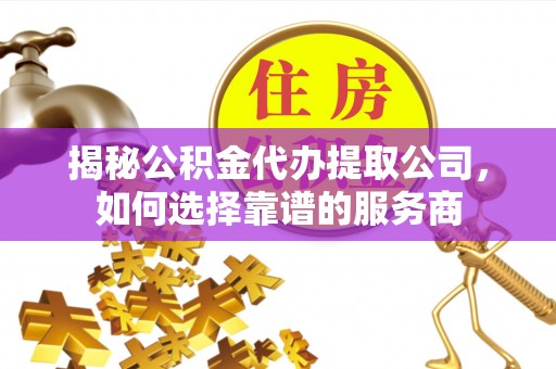 桃江揭秘公积金代办提取公司，如何选择靠谱的服务商