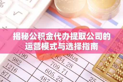 桃江揭秘公积金代办提取公司的运营模式与选择指南