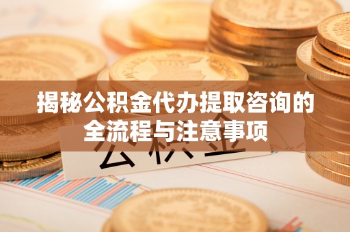 桃江揭秘公积金代办提取咨询的全流程与注意事项