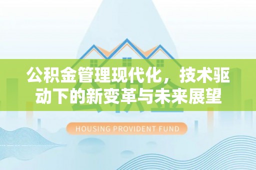 桃江公积金管理现代化，技术驱动下的新变革与未来展望
