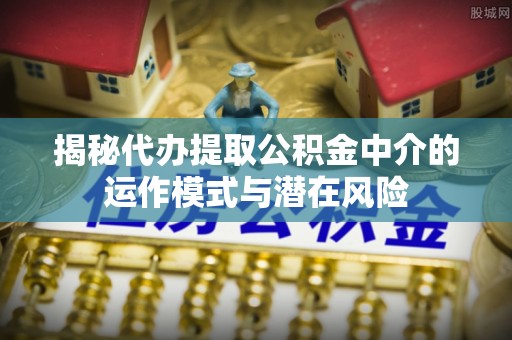 桃江揭秘代办提取公积金中介的运作模式与潜在风险