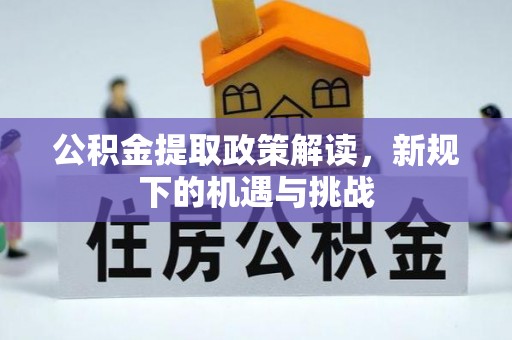 桃江公积金提取政策解读，新规下的机遇与挑战
