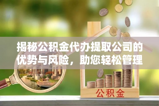 桃江揭秘公积金代办提取公司的优势与风险，助您轻松管理财务