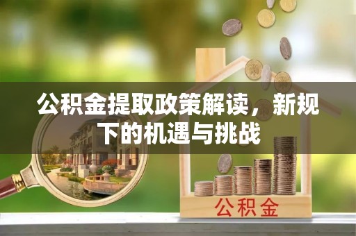桃江公积金提取政策解读，新规下的机遇与挑战