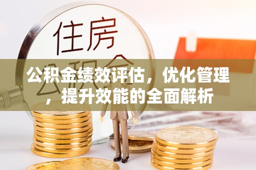 桃江公积金绩效评估，优化管理，提升效能的全面解析