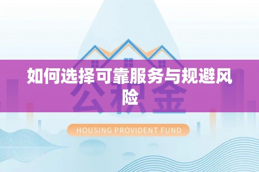 桃江如何选择可靠服务与规避风险