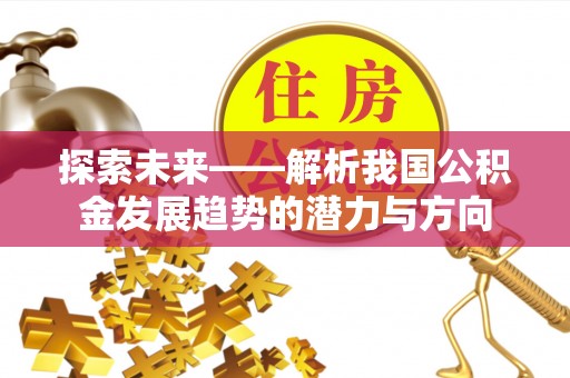 桃江探索未来——解析我国公积金发展趋势的潜力与方向