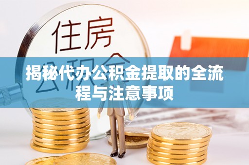 桃江揭秘代办公积金提取的全流程与注意事项