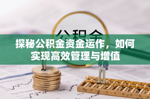 桃江探秘公积金资金运作，如何实现高效管理与增值