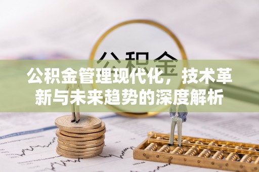桃江公积金管理现代化，技术革新与未来趋势的深度解析